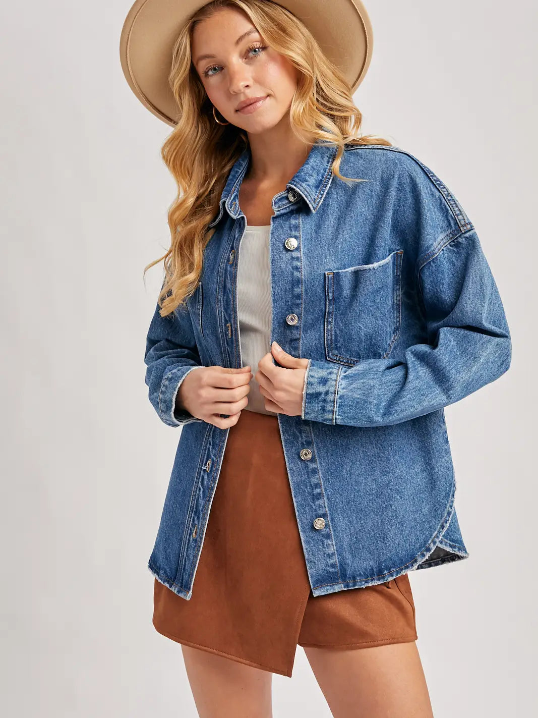 Button Down Denim Jacket