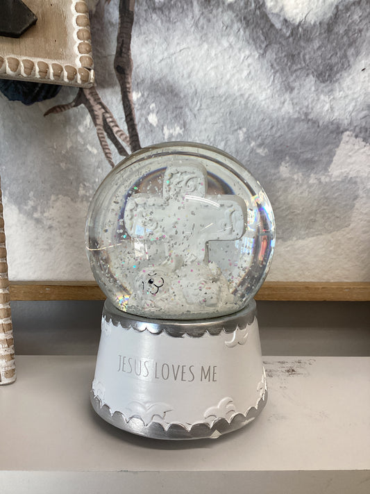Jesus Loves Me Snowglobe