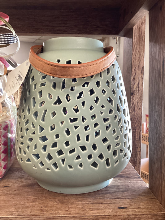 Ceramic Cut Out Solar Lantern