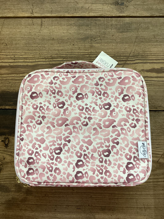 Pink Leopard Makeup Bag