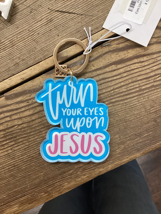 Eyes Upon Jesus Keychain