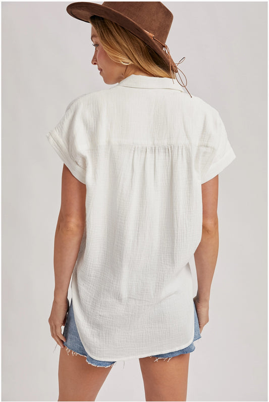 Button Up Cotten Top