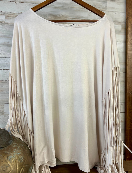 Free Flowing Fringe Top