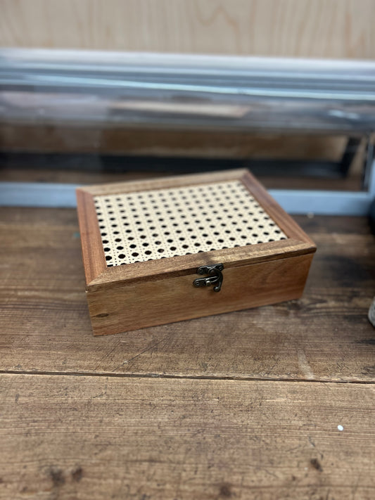 Wood & Cane Tea Box