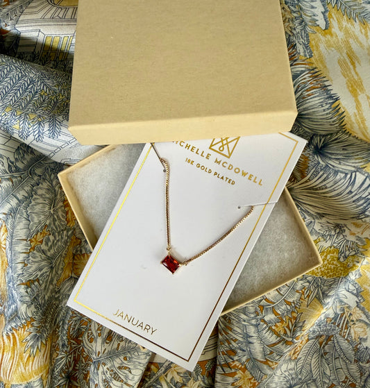 Colby Birthstone Necklace