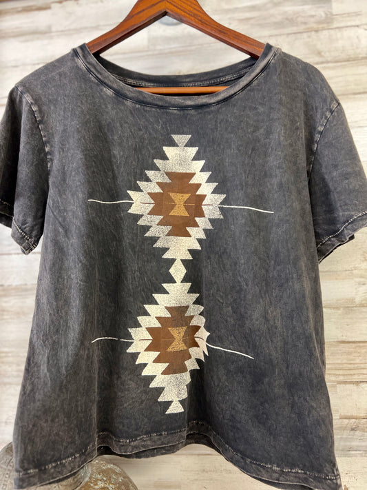 Aztec Mineral Graphic Top