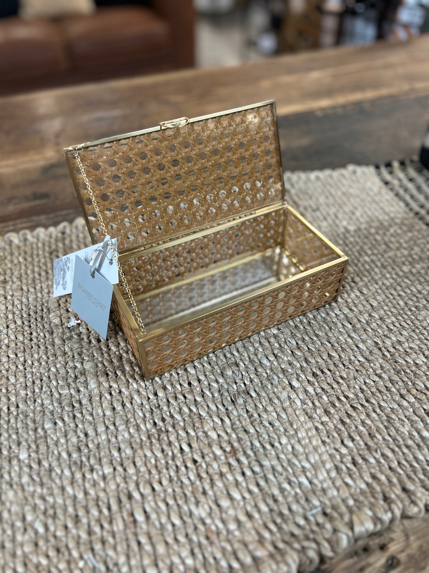 Cane & Glass Keepsake Box