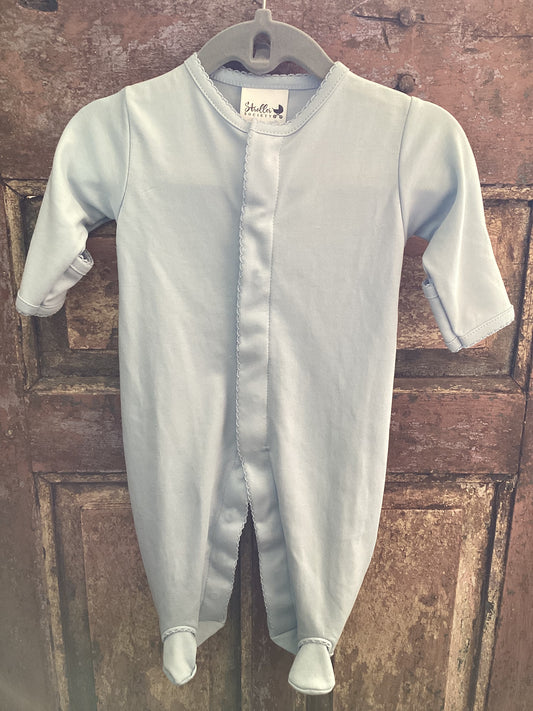 Pima Cotton Footie-Baby Blue