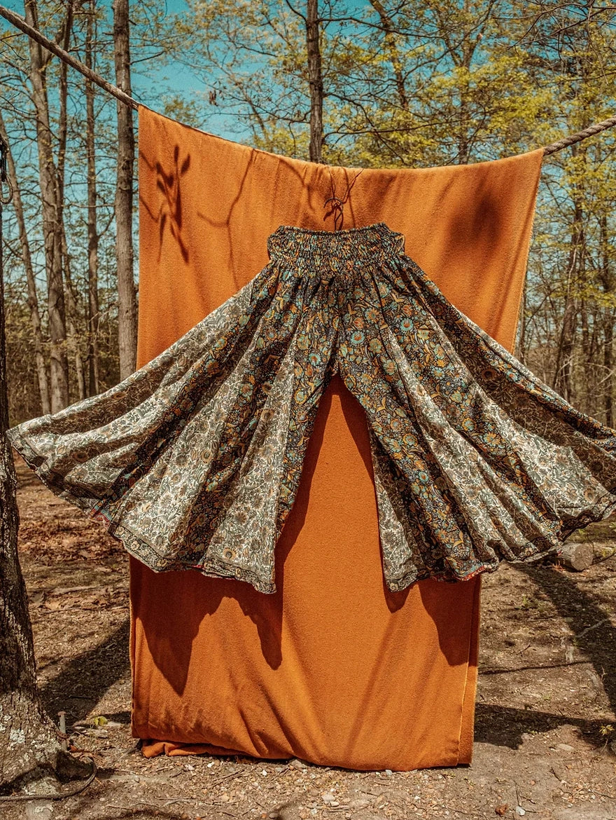 Hippie Patchwork Wide Leg Pants