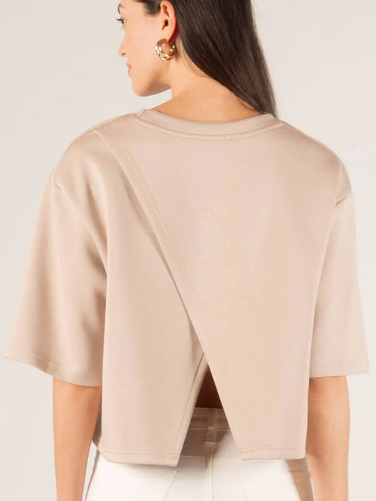 Open Back Basic Crop Top