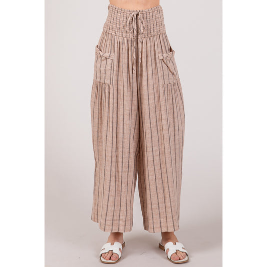Striped Boho Gauze Pants