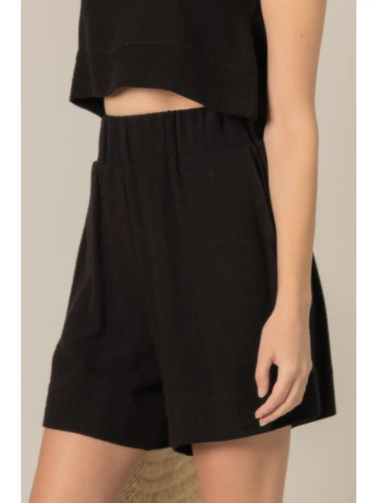 Linen High Waisted Shorts