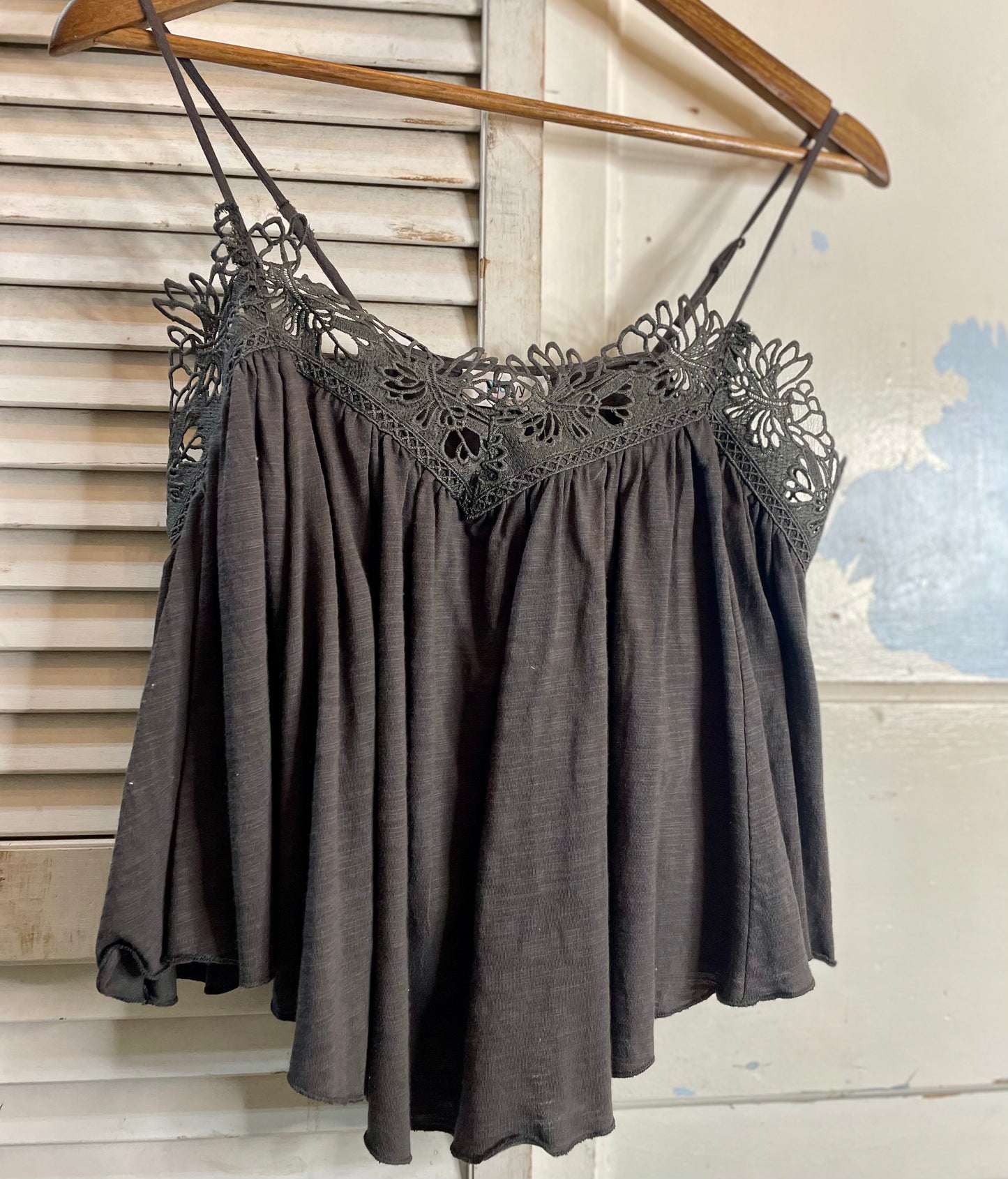 Crochet Contrast Camisole Top