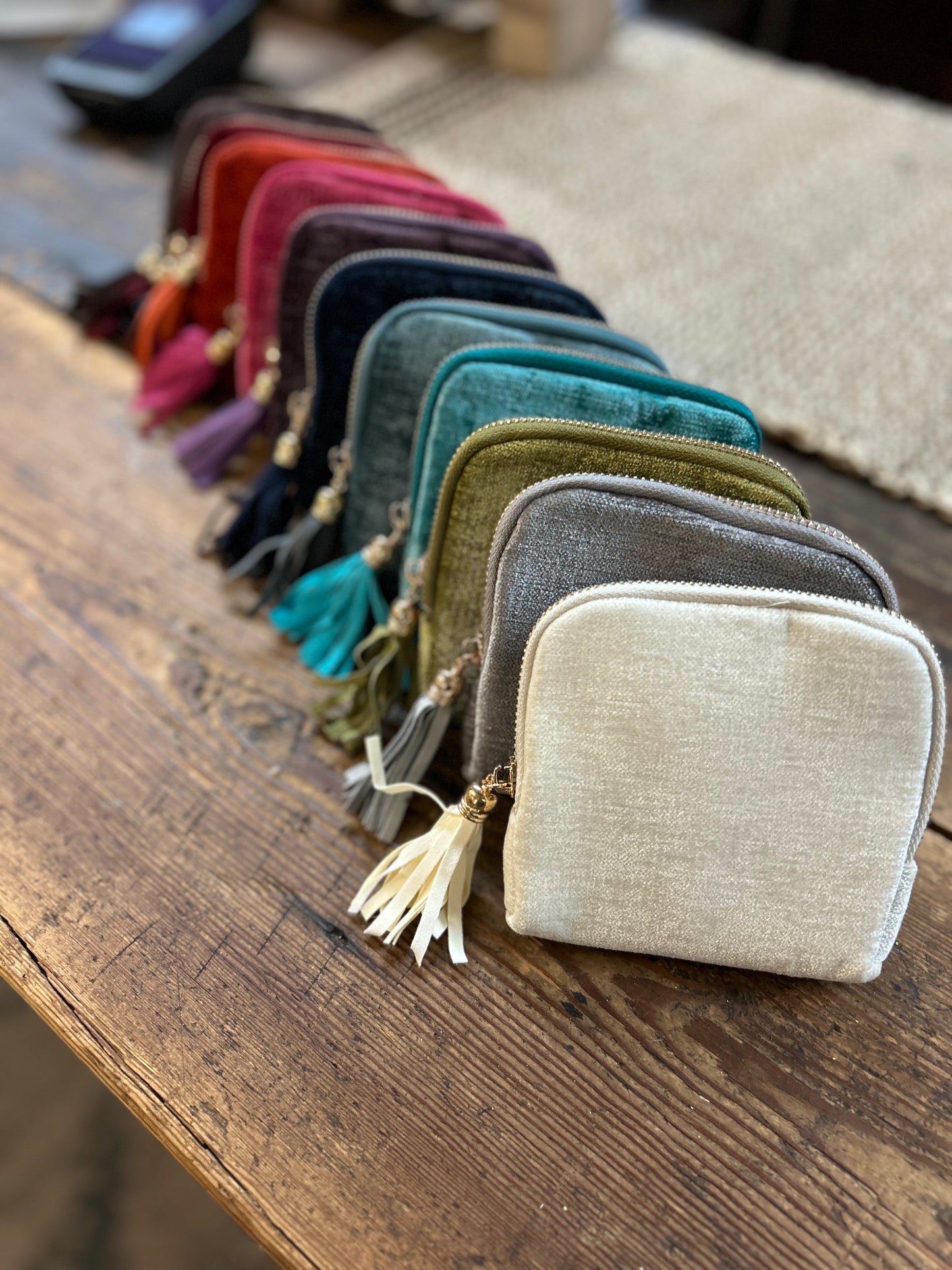 Velvet Jewelry Travel Pouch