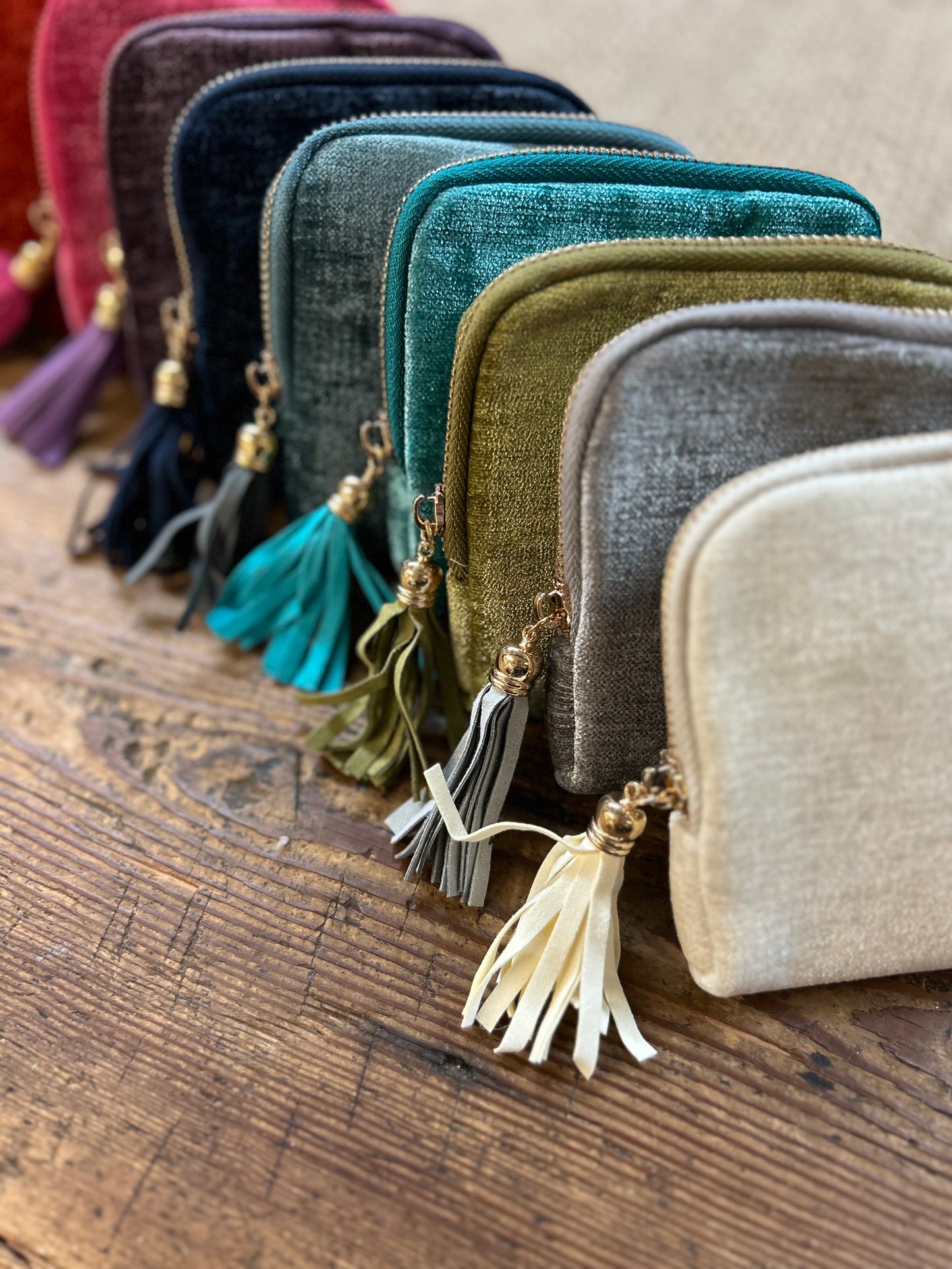 Velvet Jewelry Travel Pouch