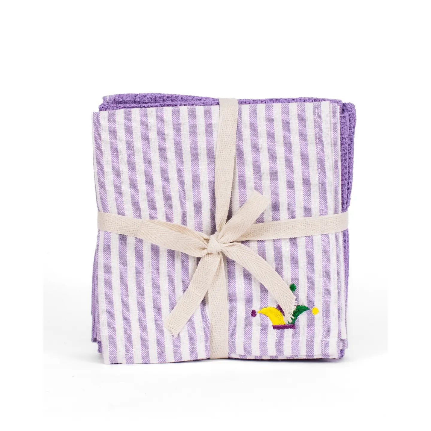 Mardi Gras Cown Hand Towel Set of 3