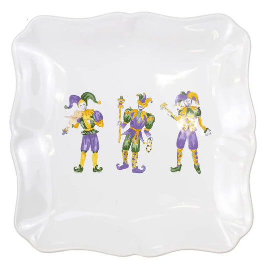 Mardi Jester Square Platter