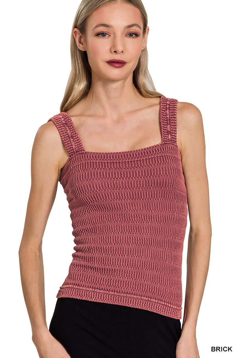Winkle Stone Washed Tank Top