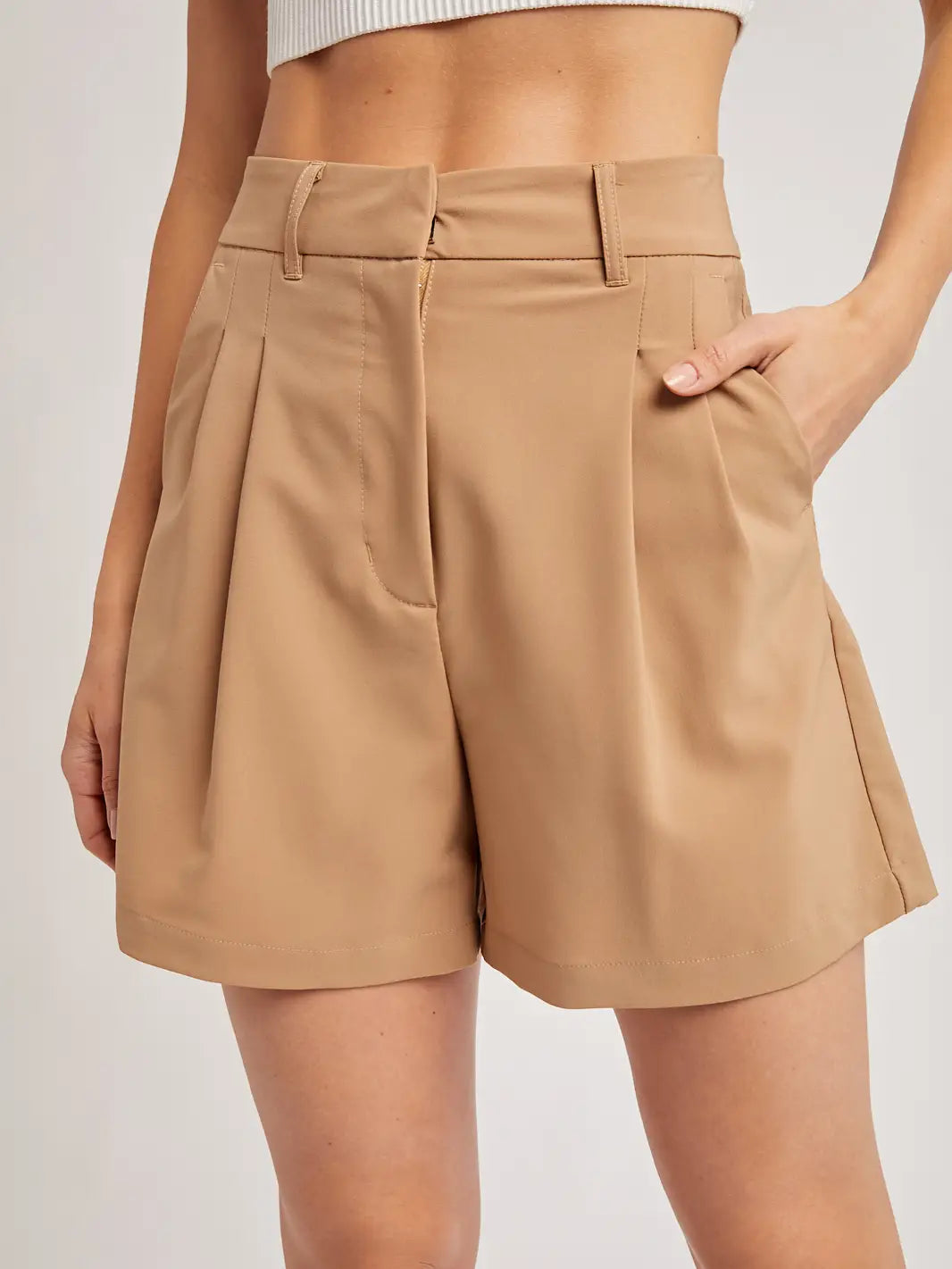 Double Pleated Shorts