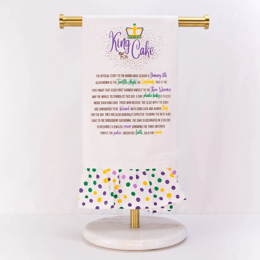 Story Of The King Cake Hand Towel 20x28