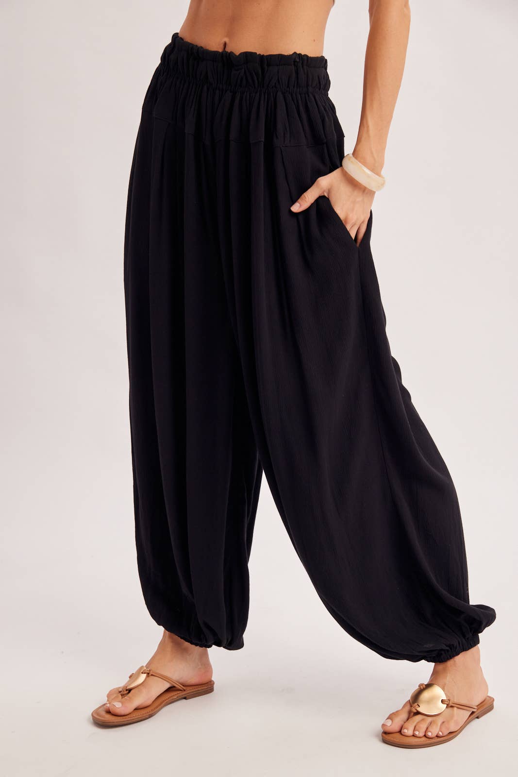 BOHO OVERSIZED DOLMAN TOP AND BALLOON LEG PANTS SET
