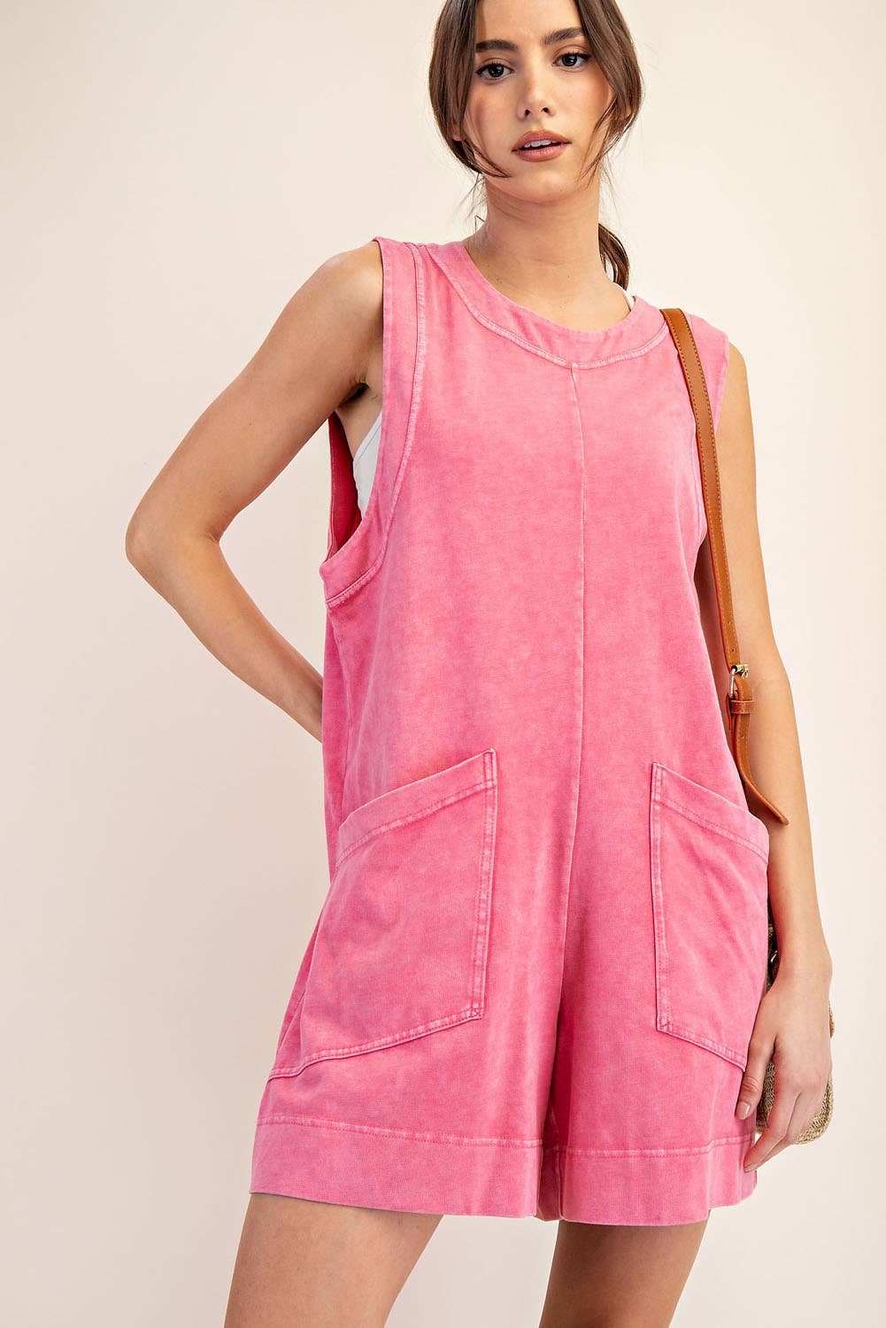 Cotton Poly Romper