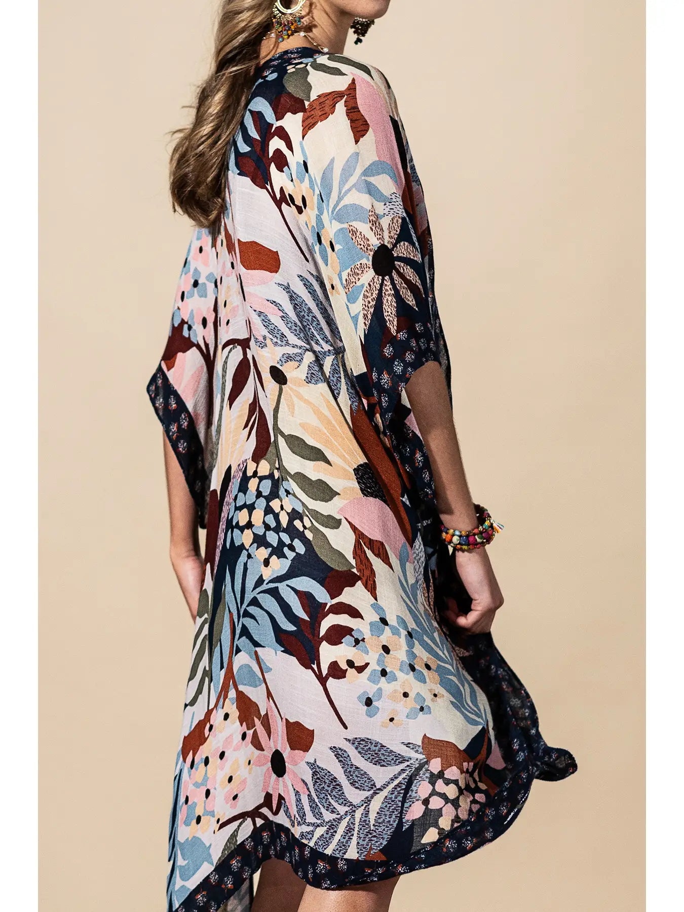 Botanical Floral Kimono