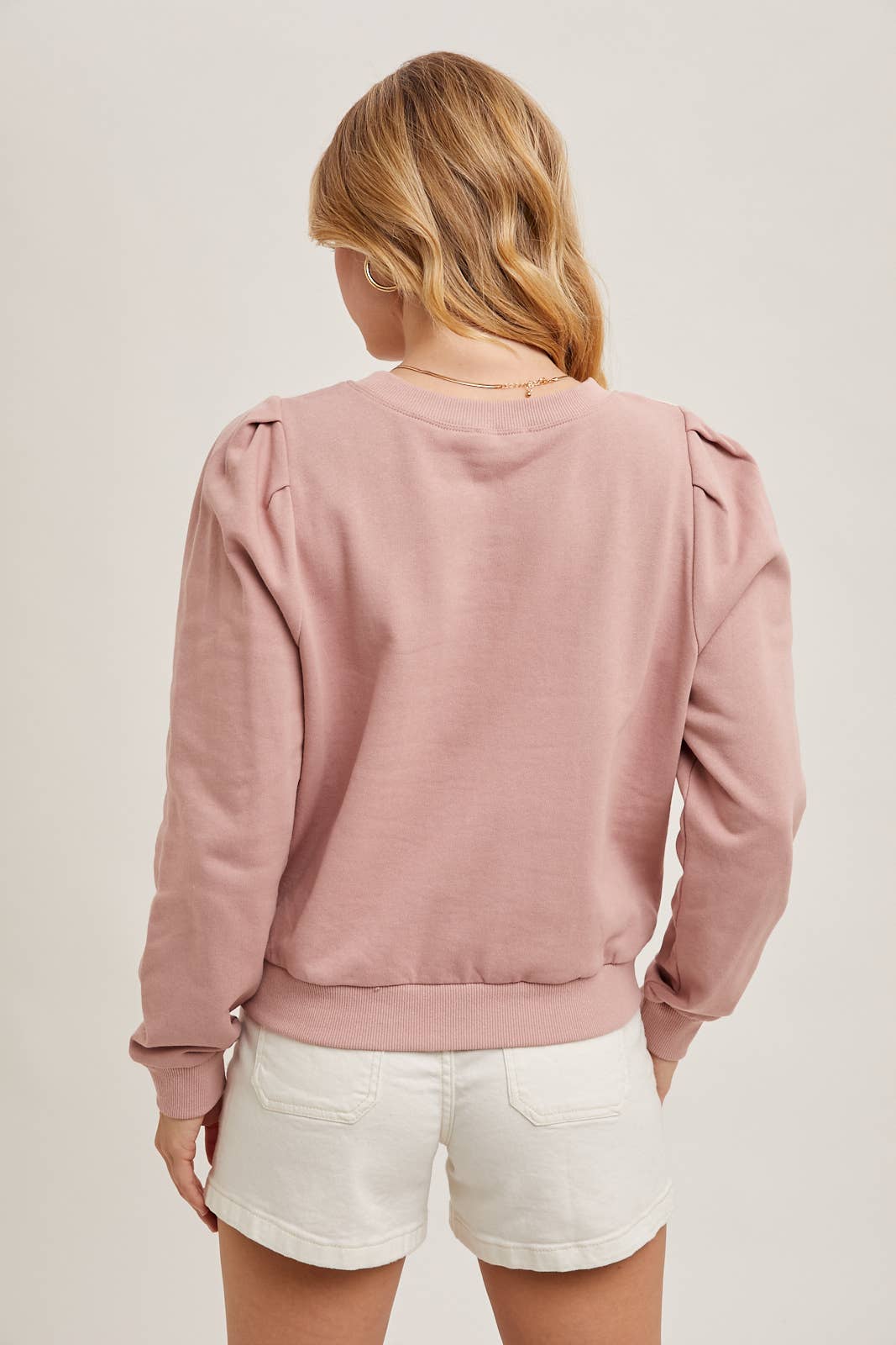 Crochet Trim French Terry Sweatshirt