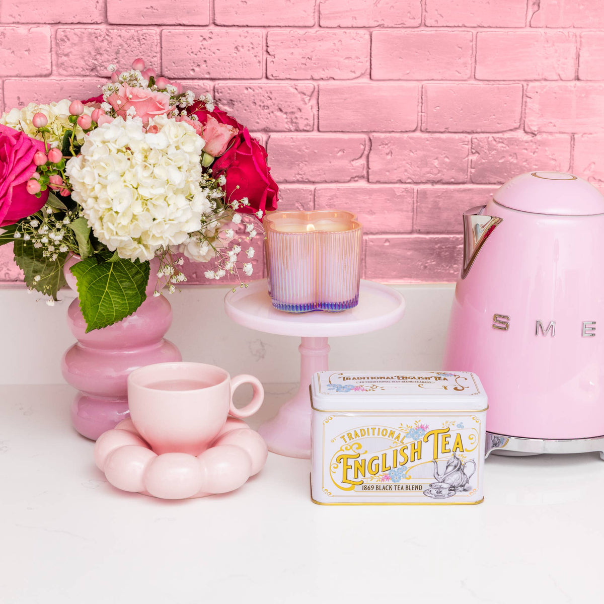 Sweet Grace Pink Decorative Candle #75