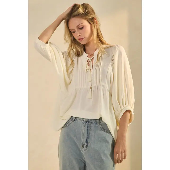 Flowy Tie Blouse