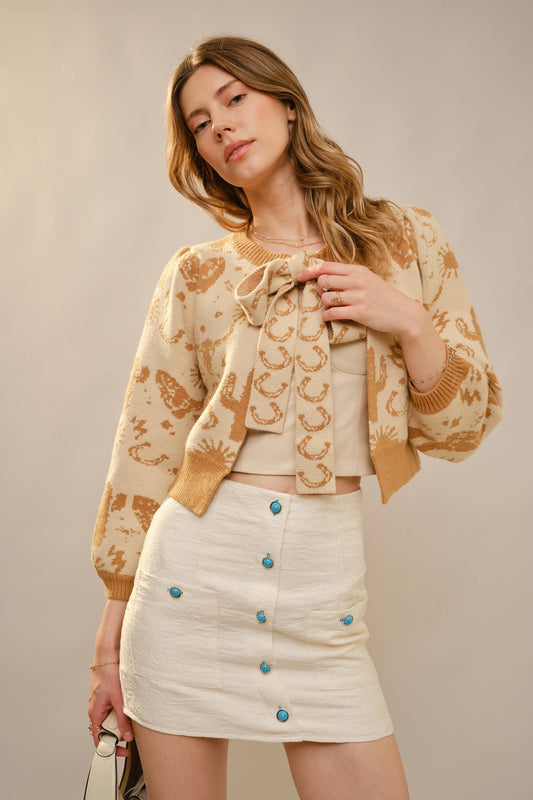 Western Tie Cardigan