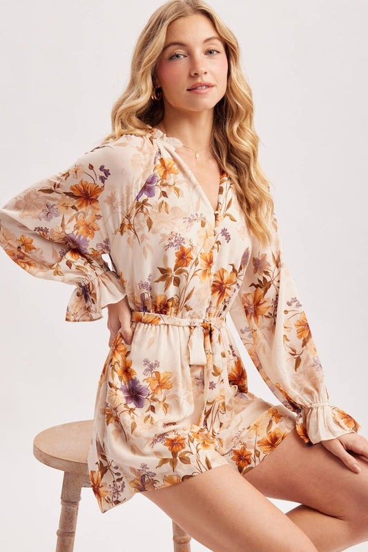 Floral Ruffle Romper