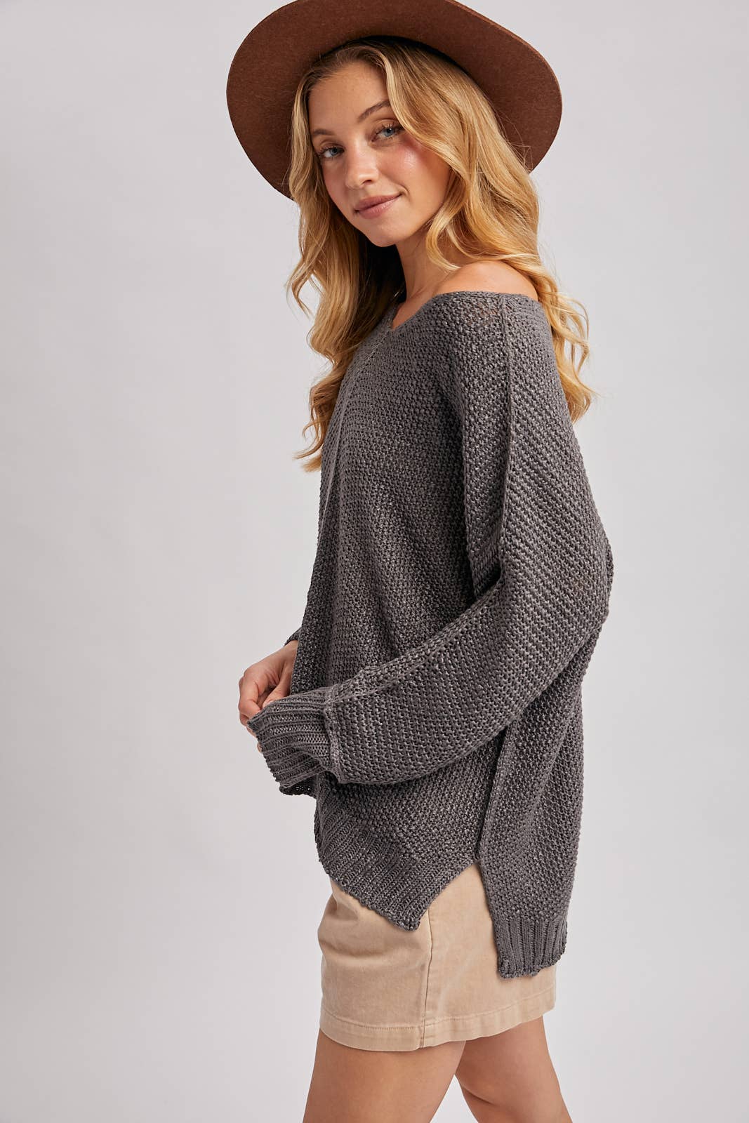 Reverse Seam Sweater