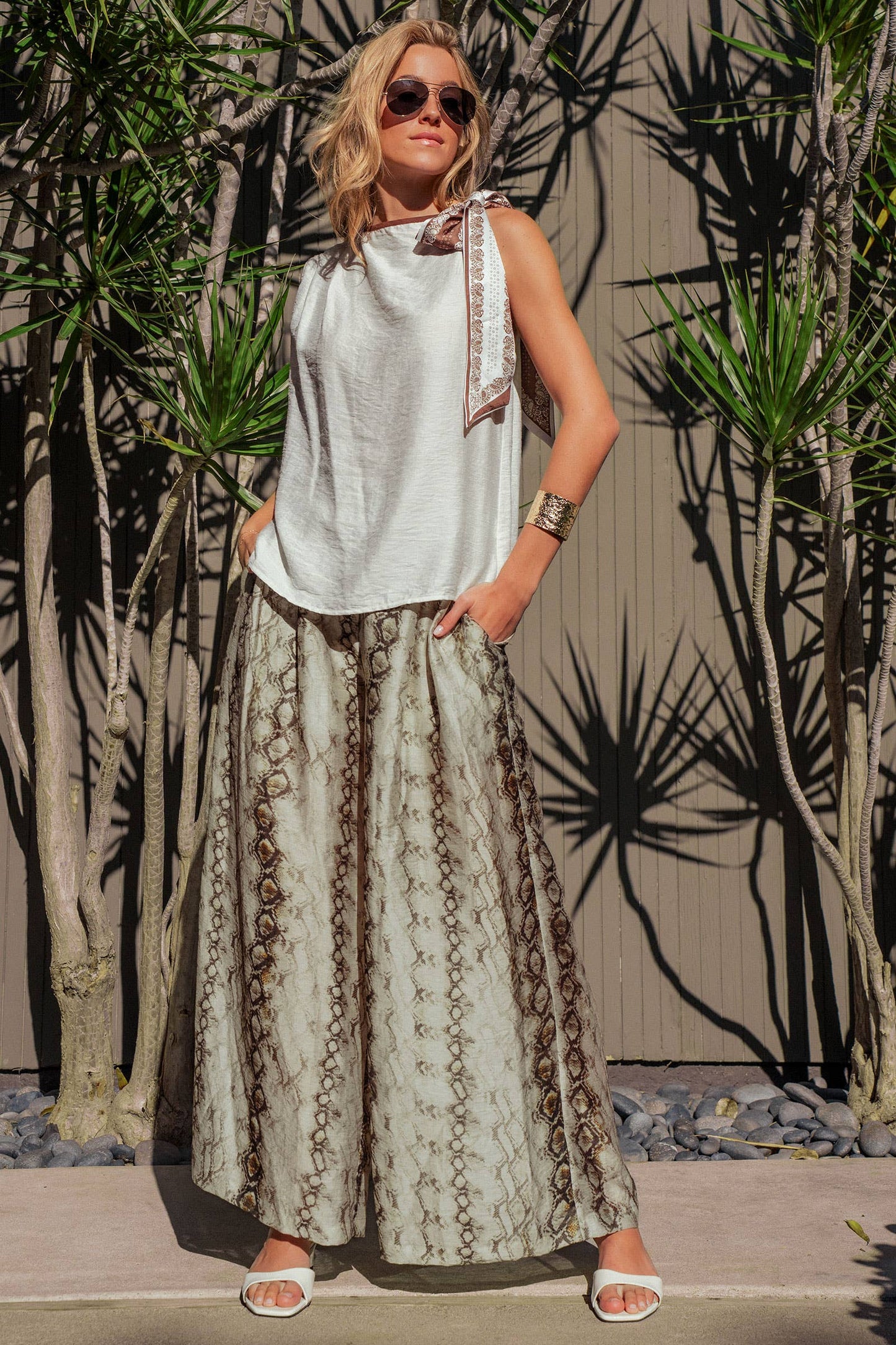 The Paisley Scarf Top