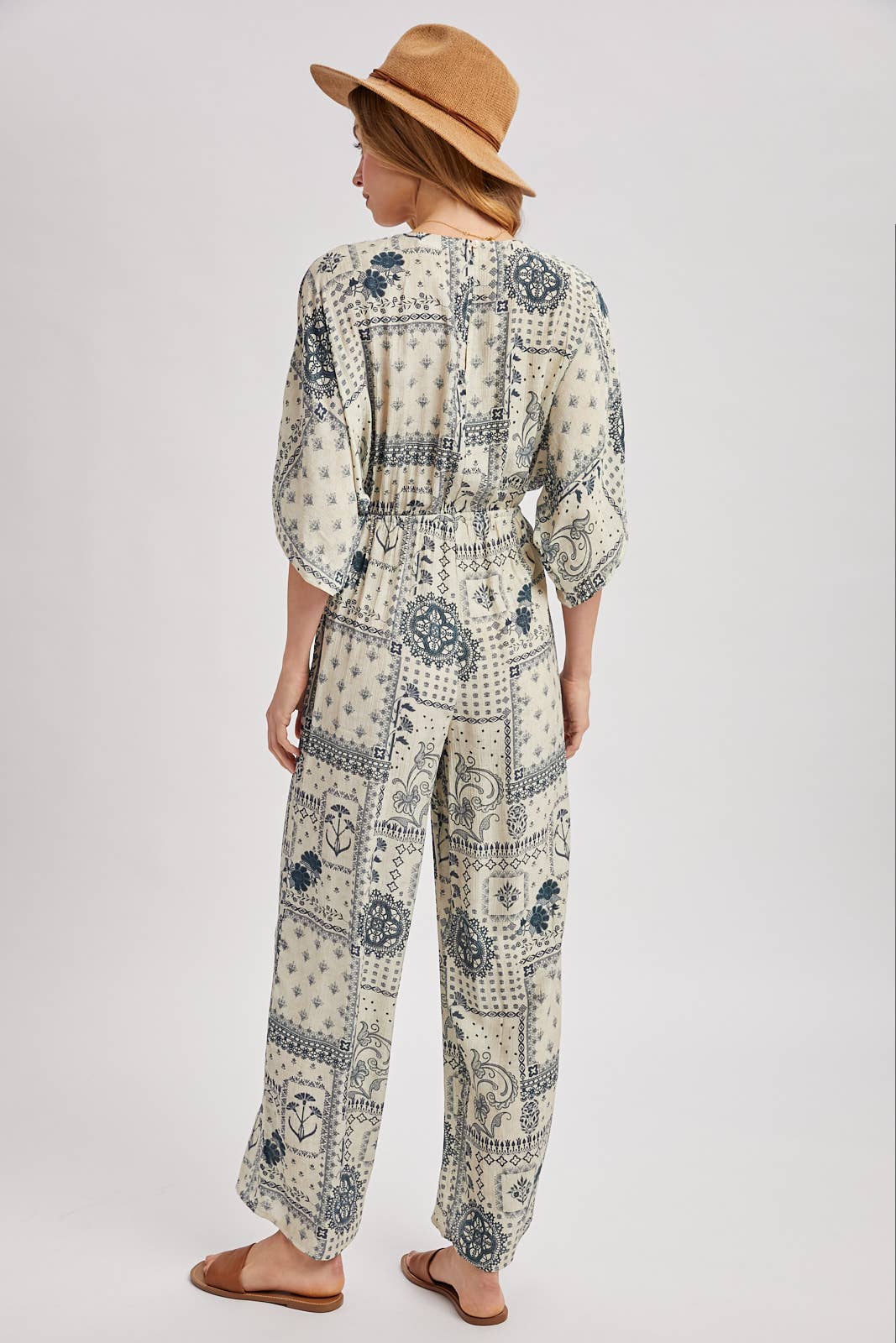 Floral Kimono Jumpsuit