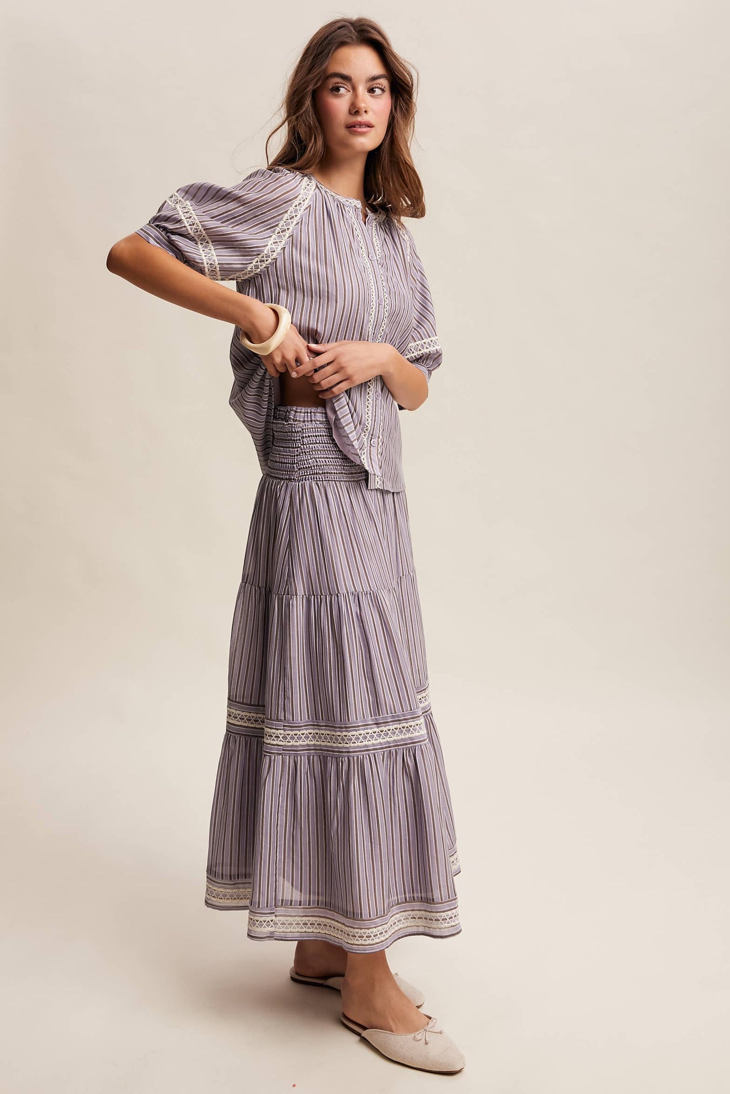 Striped Pinstripe Blouse
