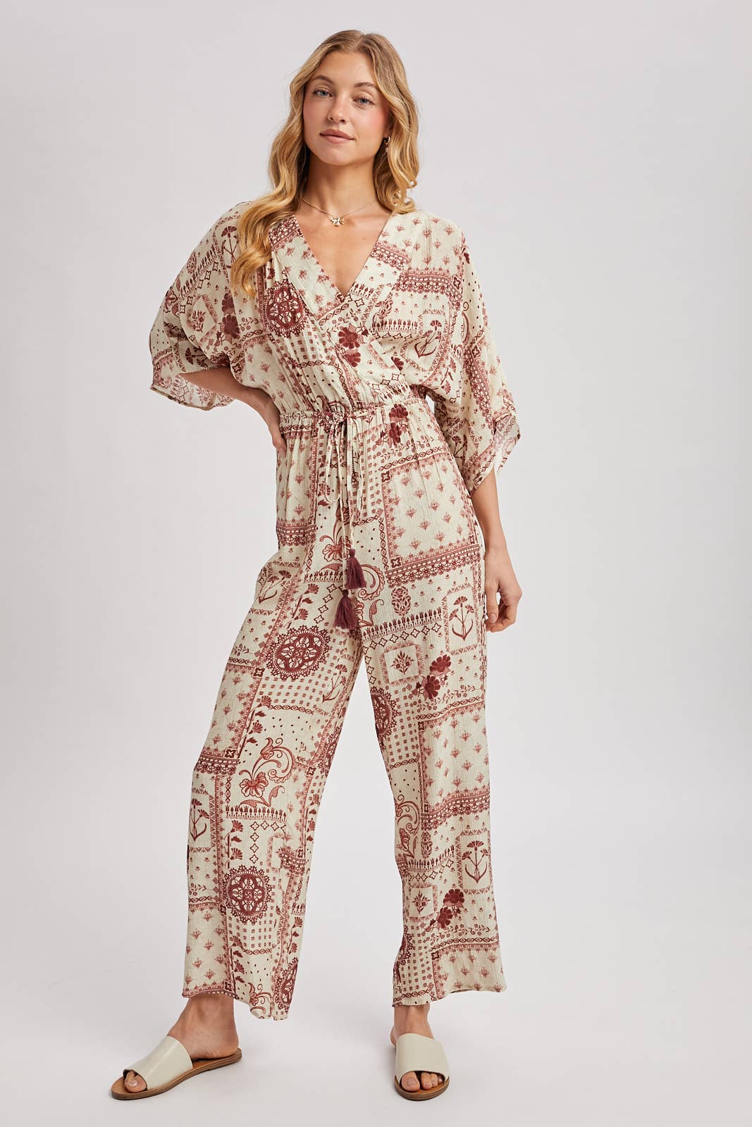 Floral Kimono Jumpsuit