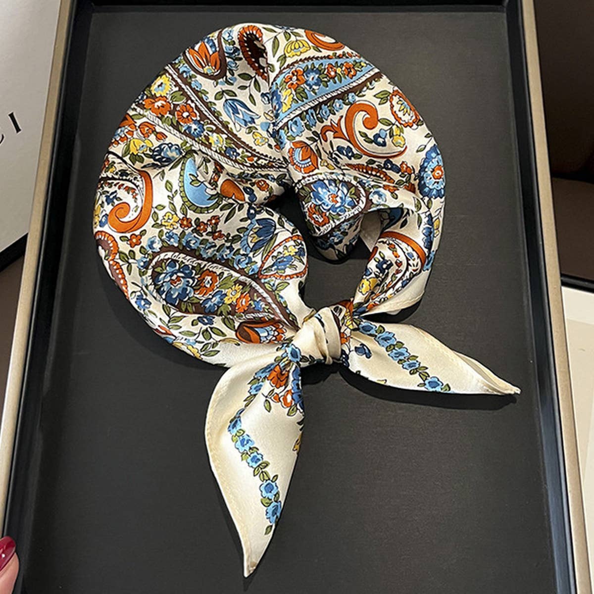 Rustic Paisley Silk Scarf