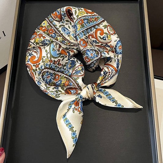 Rustic Paisley Silk Scarf